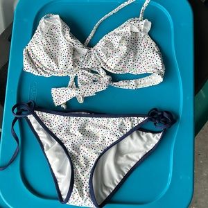 SPLENDID MULTI-COLOR POLKA DOT 2-PIECE SWIMSUIT SWIMWEAR SET SIZE S NWT